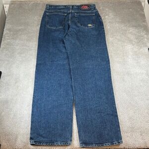 JNCO Jeans Men's Funky 20 Wide Leg Baggy Denim Pants Dark Wash 36x34 Made in USA